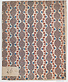 Sheet with overall vine and criss-cross pattern, Anonymous , Italian, late 18th-mid 19th century, Relief print (wood or metal)