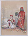 Iskander Bey and His Servant, John Frederick Lewis  British, Watercolor and gouache (bodycolor) over graphite