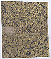 Book cover with marbled pattern, Anonymous , 19th century, Relief print (wood or metal)