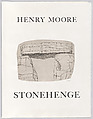 Stonehenge Title Page, Henry Moore (British, Castleford 1898–1986 Much Hadham), Etching and aquatint
