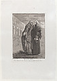 Two Venetian magistrates standing in front of the Palazzo Ducale, from the 'Divers portraits gravés à l'eau-forte et dediés à M.Dominique Corvi', Giovanni David Italian, Etching and aquatint