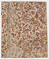 Book cover with overall splotchy pattern, Anonymous , 19th century, Relief print (wood or metal)