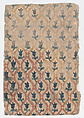 Sheet with overall pattern of tulips, Anonymous , 19th century, Relief print (wood or metal)