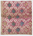 Sheet with overall lattice pattern with rosettes, Anonymous , 19th century, Relief print (wood or metal)