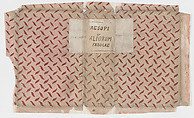 Book cover for Aesopi et Aliorum Fabulae with overall dash design, Anonymous , 19th century, Relief print (wood or metal)
