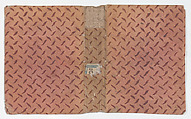 Book cover with overall dash design, Anonymous , 19th century, Relief print (wood or metal)