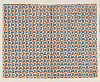 Book cover with overall geometric pattern, Anonymous , 19th century, Relief print (wood or metal)