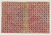 Book cover with overall pattern of ovals and circles, Anonymous , 19th century, Relief print (wood or metal)