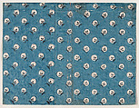 Book cover with overall pattern of dots and circles, Anonymous , 19th century, Relief print (wood or metal)