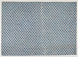 Sheet with overall pattern of triangles and dots, Anonymous  , 19th century, Relief print (wood or metal)