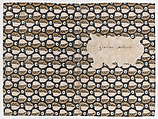 Book cover with overall leaf pattern, Anonymous , 19th century, Relief print (wood or metal)