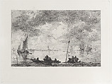 The Moerdyck, after Jan van Goyen, from "Etchings of Pictures in the Metropolitan Museum New York", Jules-Ferdinand Jacquemart French, Etching; second state of two (Gonse)