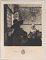 Officer and Laughing Girl, after Vermeer, Jules-Ferdinand Jacquemart French, Etching; fifth state of six (Gonse)