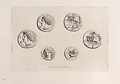 Greek Medals, from "Gazette des Beaux-Arts", Jules-Ferdinand Jacquemart French, Etching