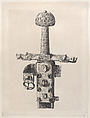 Sword of Charlemagne, Jules-Ferdinand Jacquemart (French, Paris 1837–1880 Paris), Etching