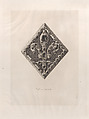 Clip for Saint Louis' Royal Coat, Jules-Ferdinand Jacquemart  French, Etching