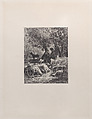 Pastoral Scene, Charles Jacque  French, Etching