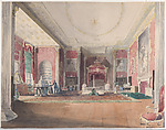 The State Bed Chamber, Stowe Buckinghamshire, Joseph Nash British, Watercolor