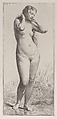 The Young Bather, Charles Jacque French, Etching