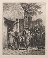 New Year's Day Morning, Charles Jacque  French, Etching
