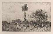 Landscape, Charles Jacque French, Etching