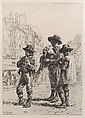 Pifferaris, Charles Jacque French, Etching