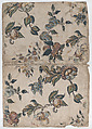 Book cover with overall fruit and floral pattern, Anonymous  , 19th century, Relief print (wood or metal)