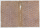 Book cover with overall circular pattern, Anonymous , Italian, 18th century, Relief print (wood or metal)