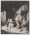 Forge, Charles Jacque French, Drypoint