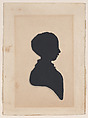 Silhouette of Cecil Brent, A. Brent British, Pen and ink, brush and wash