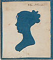 Silhouette of Eliza McPherson, W. Bruff American, Hollow cut paper
