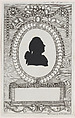 Silhouette of Graf Leopold Kinigl, Wilhelm Ackermann  German, Cut paper pasted on etched frames