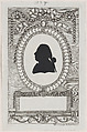 Silhouette of Graf Ferrari, Wilhelm Ackermann  German, Cut paper pasted on etched frames
