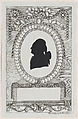 Silhouette of Graf Coreth, Wilhelm Ackermann  German, Cut paper pasted on etched frames