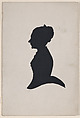 Silhouette of Miss Donath, Montague Abrahams  American, Cut paper