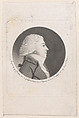 Portrait of a man in uniform to right, Gilles Louis Chrétien  French, Etching and aquatint