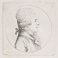 Portrait of a man to right, Gilles Louis Chrétien  French, Etching and aquatint