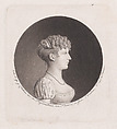 Portrait of Madame Récamier, Gilles Louis Chrétien  French, Etching and aquatint