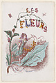 Les Fleurs Animées, Title Page, J. J. Grandville French, Hand-colored wood engraving
