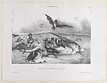 France Delivered to the Crows, J. J. Grandville  French, Lithograph