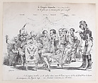 The Suspended Congress, J. J. Grandville  French, Lithograph