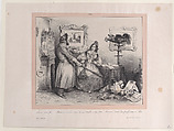 "Again, Madame, whether you do or do not want to divorce, you are perfectly free", J. J. Grandville French, Lithograph