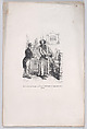 One does not bother an honest man with trifles like this, from "Little Miseries of Human Life", J. J. Grandville  French, Wood engraving