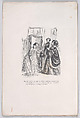 Did anyone ever forgive an awkward visit?, from "Little Miseries of Human Life", J. J. Grandville  French, Wood engraving