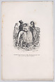 Do you see me reduced to driving by the roughest paths their little delicate feet, in the grip of the mockery of the leaders?, from "Little Miseries of Human Life", J. J. Grandville  French, Wood engraving