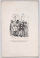 One would be able to blame you for three years if you dropped their hat, from "Little Miseries of Human Life", J. J. Grandville  French, Wood engraving