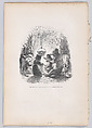 We live between ourselves, we hate the nuisances and the visits, from "Scenes from the Private and Public Life of Animals", J. J. Grandville  French, Wood engraving