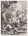 Bacchanal, Michel Dorigny French, Etching