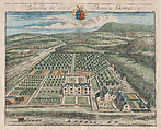 Shipton Moyne, The Seat of Walter Estcourt, Esq., plate 340 from "The Ancient and Present State of Gloucestershire", Johannes Kip (Dutch, Amsterdam before 1653–1721? London), Hand-colored etching and engraving