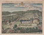 Hales Abbey, The Seat of Lord Tracy, plate 247 from "The Ancient and Present State of Gloucestershire", Johannes Kip Dutch, Hand-colored etching and engraving